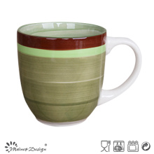 Tasse 12oz de Homestyle de peinture de main verte